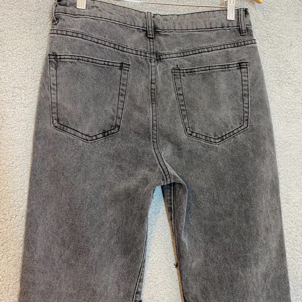 Adika Davis Straight Jeans Black Wash Large NEW Y2K - Picture 7 of 15